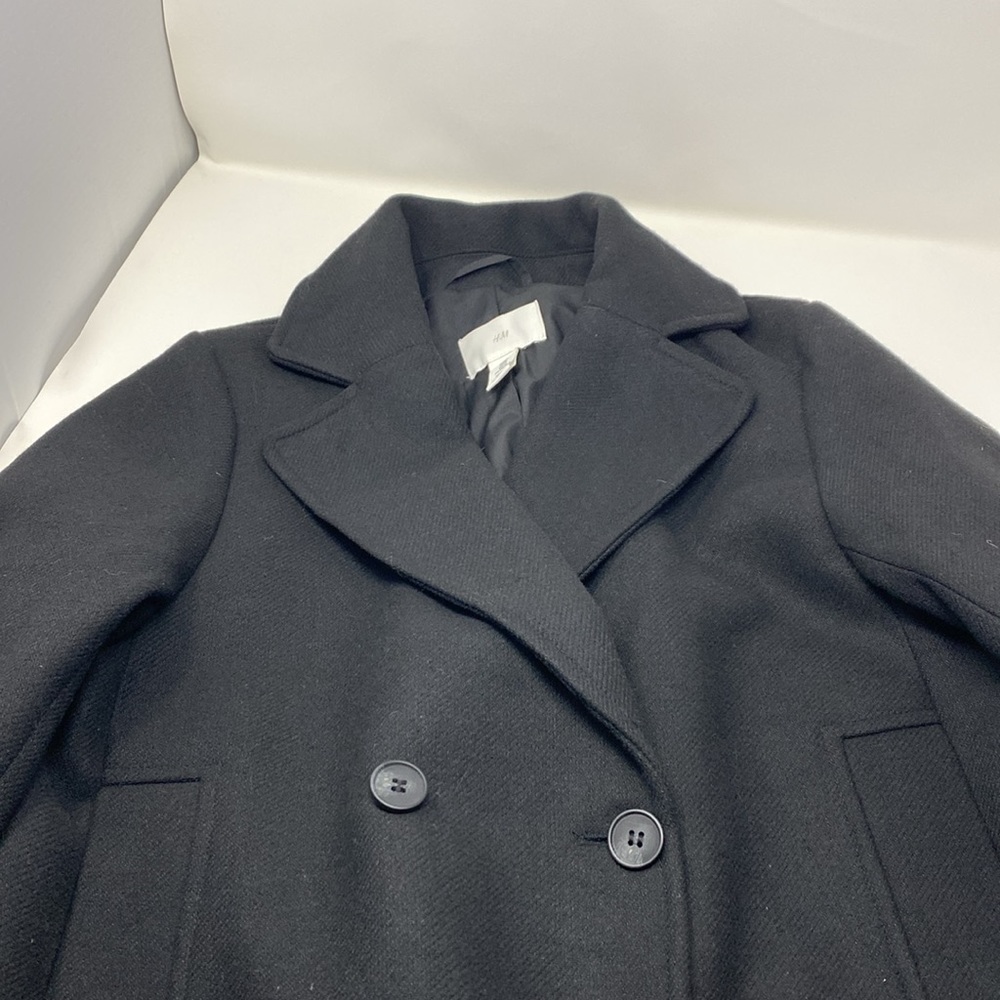 NWOT H&M Black Peacoat